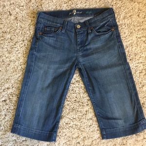7 for all mankind Bermuda jean shorts size 24